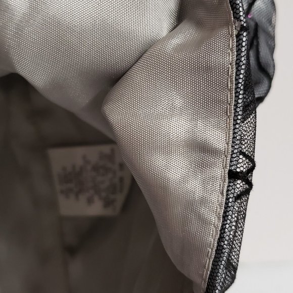 Ignite Evenings Women's Missy Flocknet Halter 16 Black/Silver NWT - Picture 8 of 13